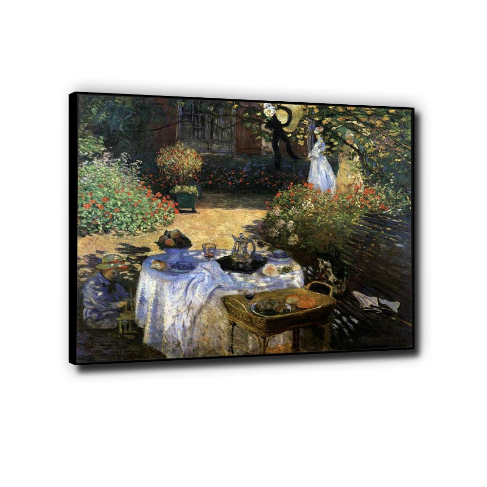 Amazon.co.jp: 有名な絵画 「昼食会 (アルジャントゥイユのモネの庭
